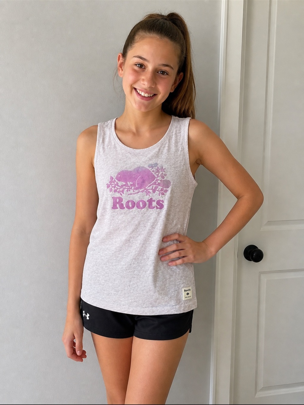 Roots Purple Tank Top